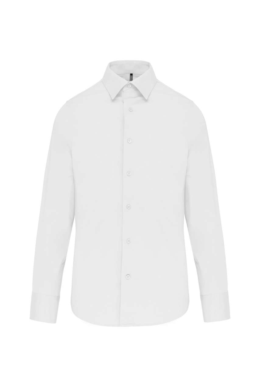 LONG-SLEEVED COTTON/ELASTANE SHIRT