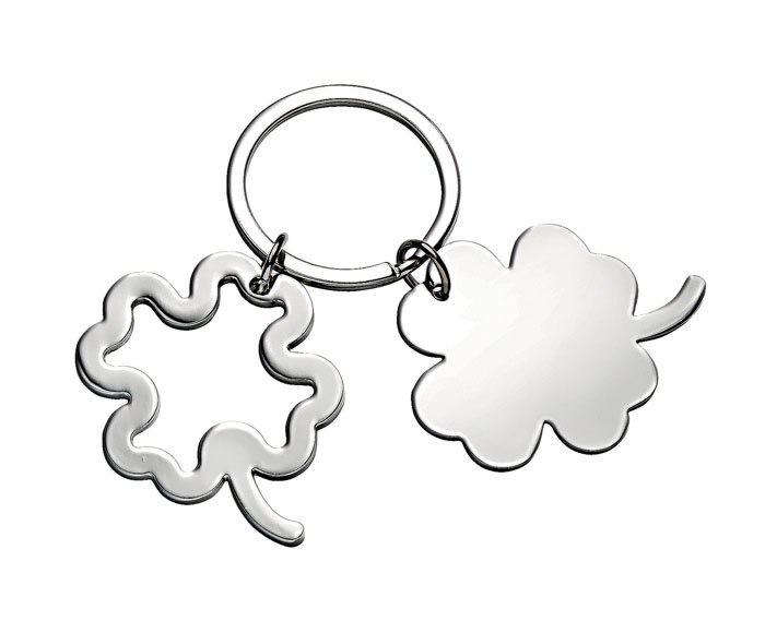 KEY CHAIN FOUR-LEAF CLOVER- NO BOX