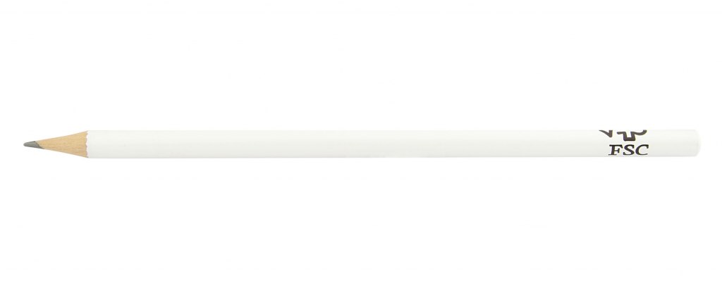 WOOD PENCIL - FSC 100%- WHITE COLOUR