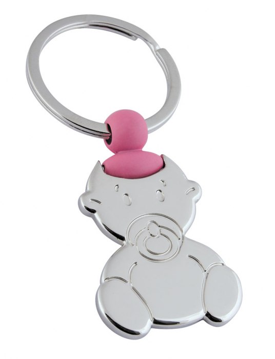 KEY CHAIN LITTLE GIRL- PU PINK -NO BOX