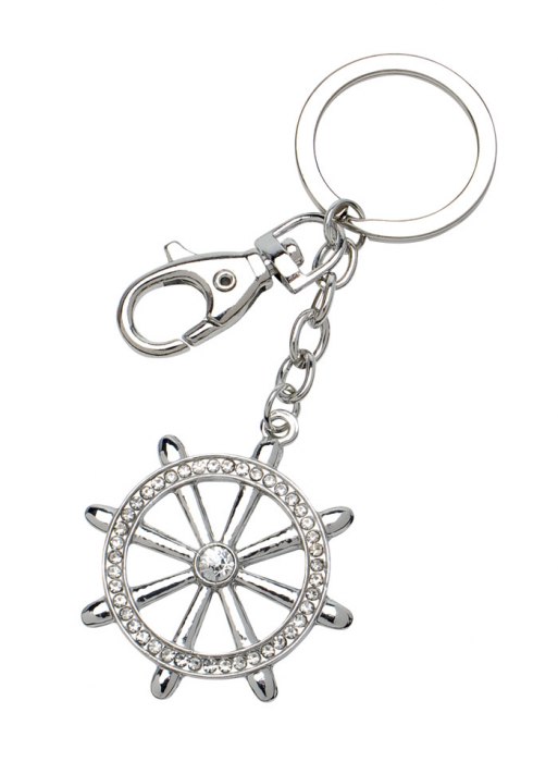 KEY CHAIN RUDDER WITH STRASS - NO BOX