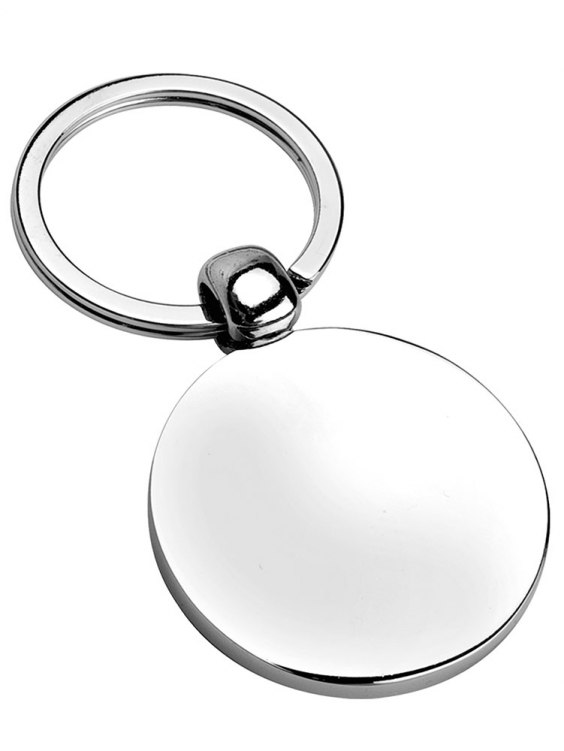 KEYCHAIN ROUND POLISHED D.40 MM NO BOX