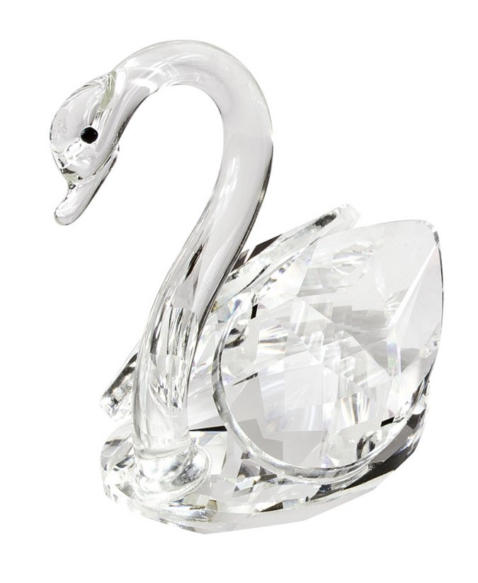 GLASS SWAN cm 7,5 - NO BOX