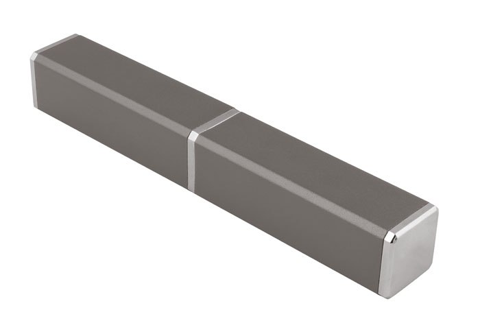 ALUMINIUM BOX  SQUARED GREY - NO PEN