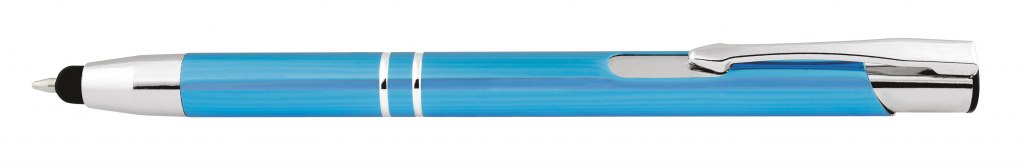 PEN ALUMINIUM SKY-BLUE, WITH TOUCH