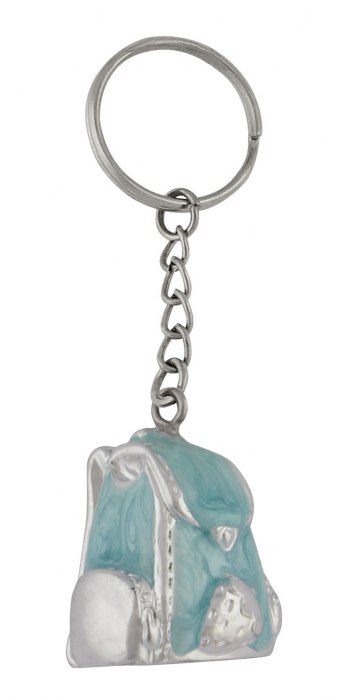 KEYCHAIN  BACKPACK LIGHT BLUE- NO BOX