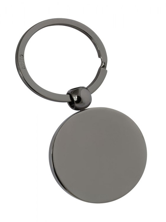 KEYCHAIN ROUND FLAT d=37 mm BURNISHED