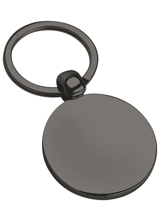 KEYCHAIN ROUND FLAT d=37 mm BURNISHED