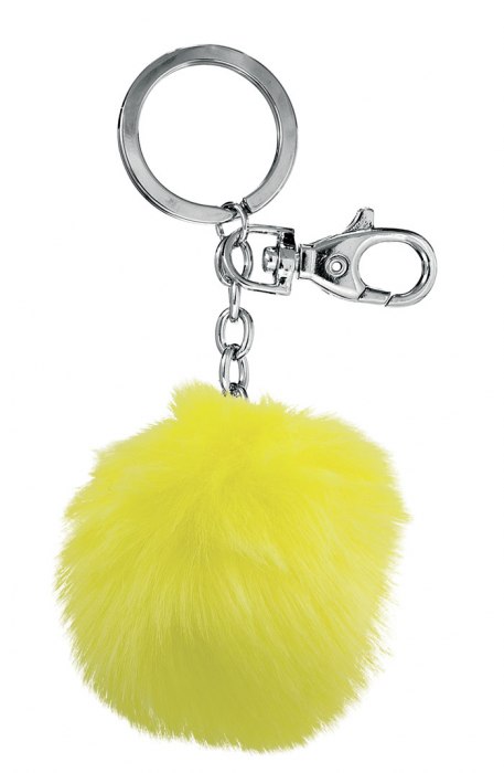 KEY CHAIN POM-POM YELLOW - NO BOX