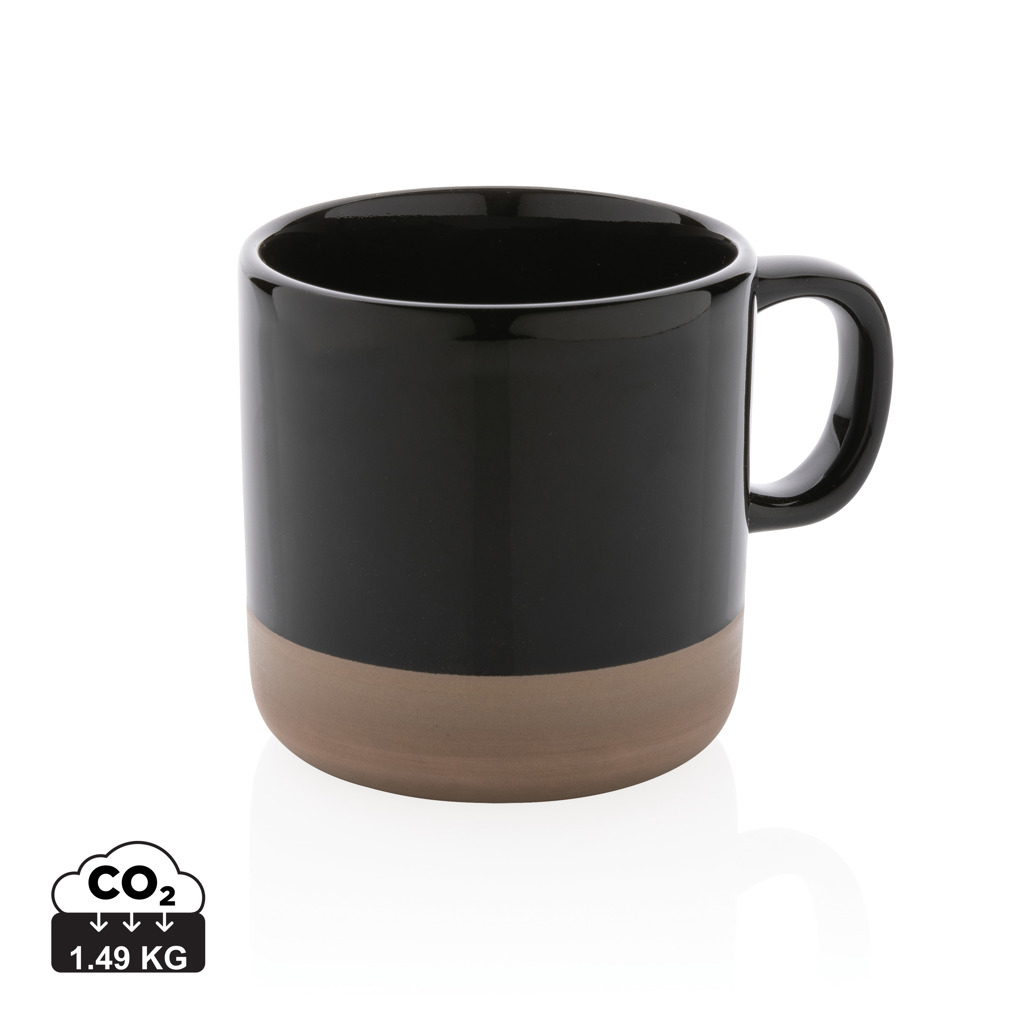 Glazed ceramic mug 360ml