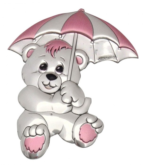 BLAZON BEAR PINK UMBRELLA - mm 61x80