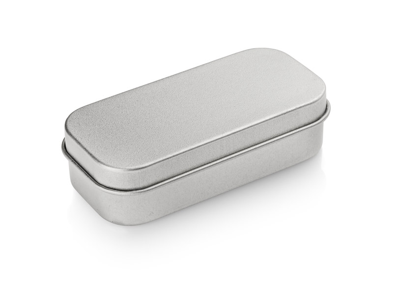 Tin box small for USB flash drive (without inset)