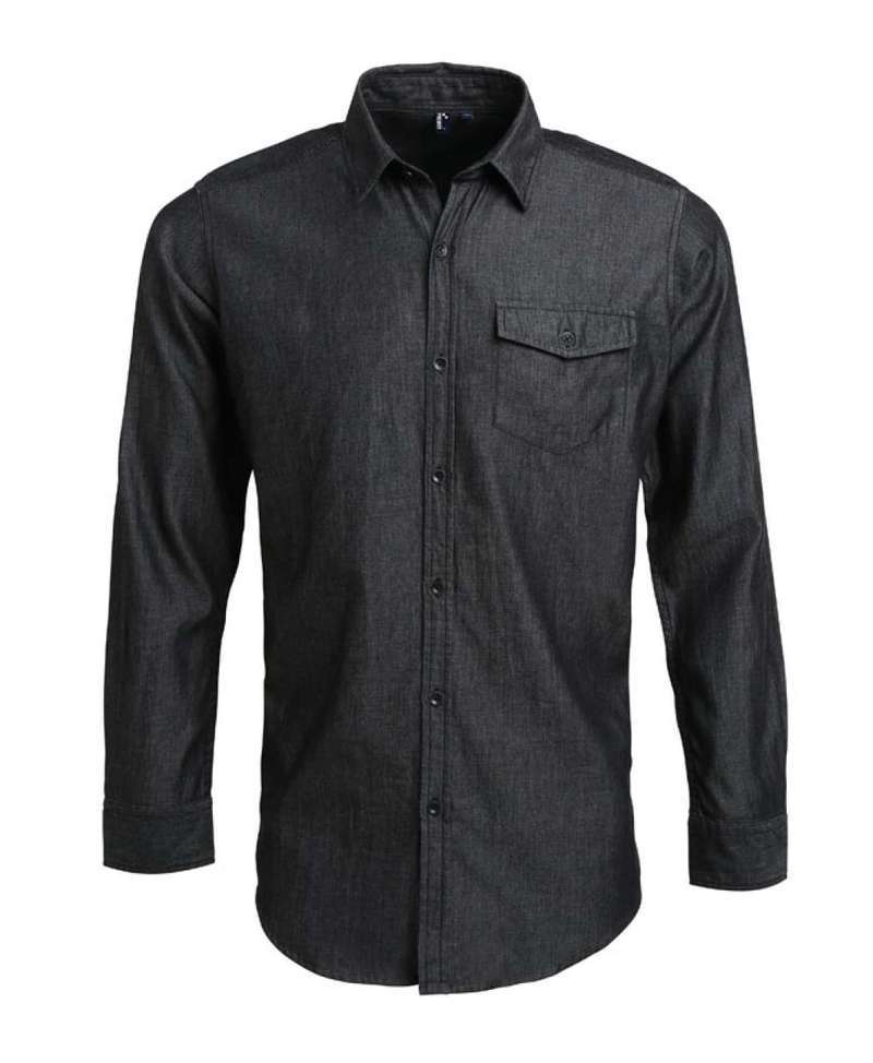 MEN’S JEANS STITCH DENIM SHIRT