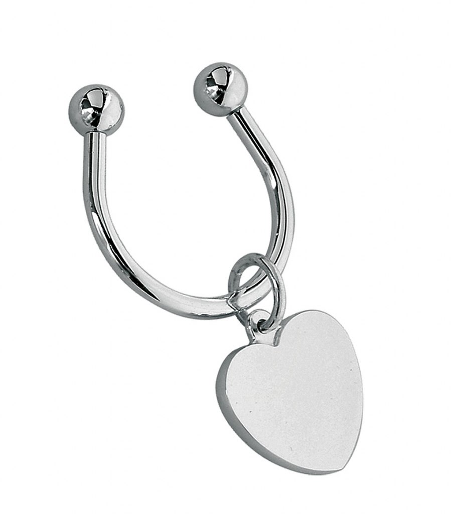 KEYRING HEART PLATE