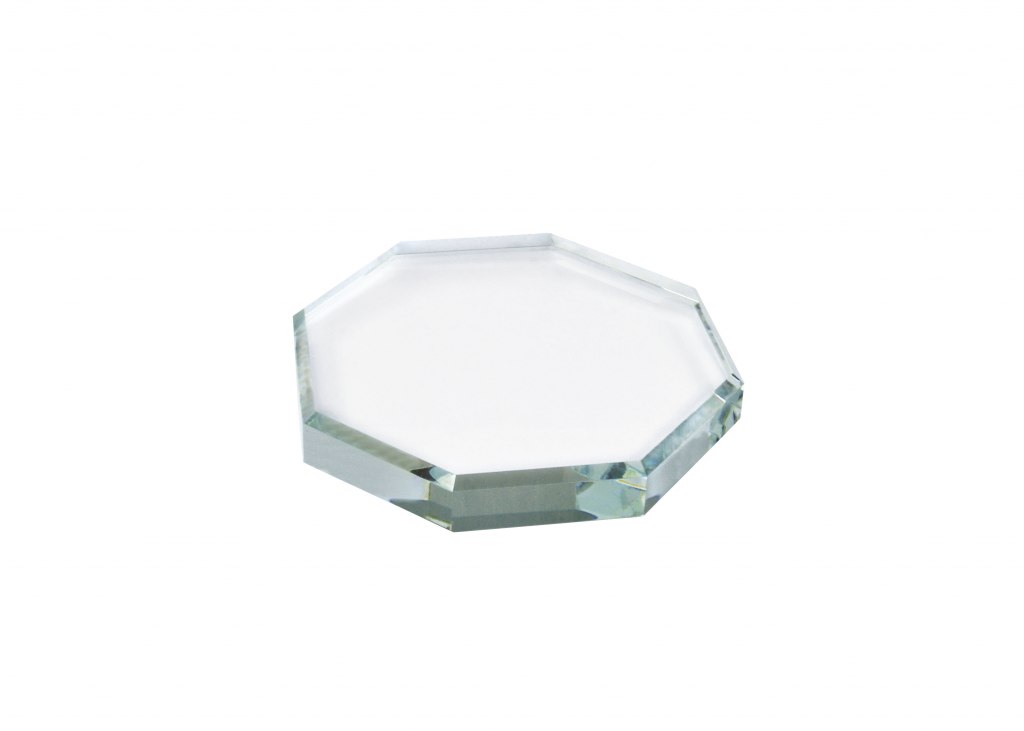 PAPER WEIGHT OCTAGONAL GLASS 120x120x12