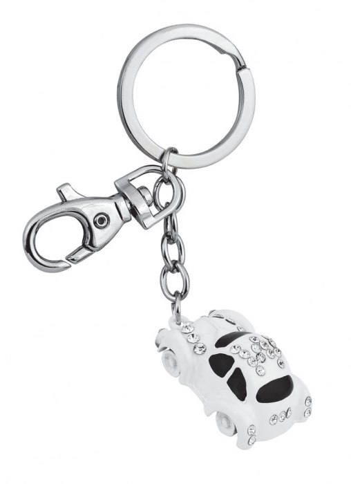 KEY CHAIN BEETLE WHITE - NO BOX