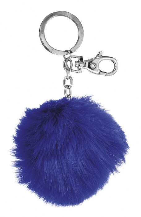 KEY CHAIN POM-POM BLUE - NO BOX