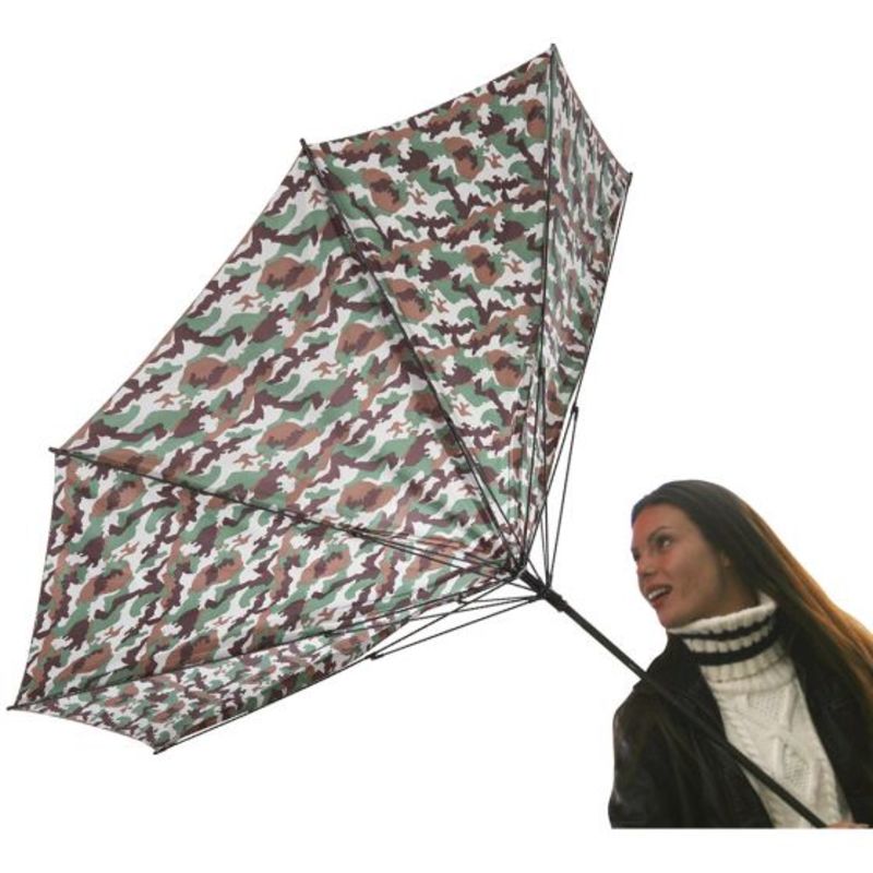 CAMOUFLAGE MAXI WIND PROOF UMBRELLA 30”