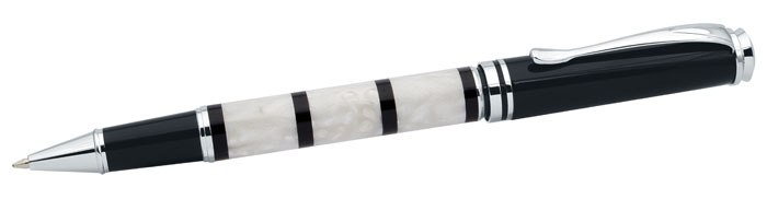 ROLLERBALL PEN DECORATION WITH STRIPES