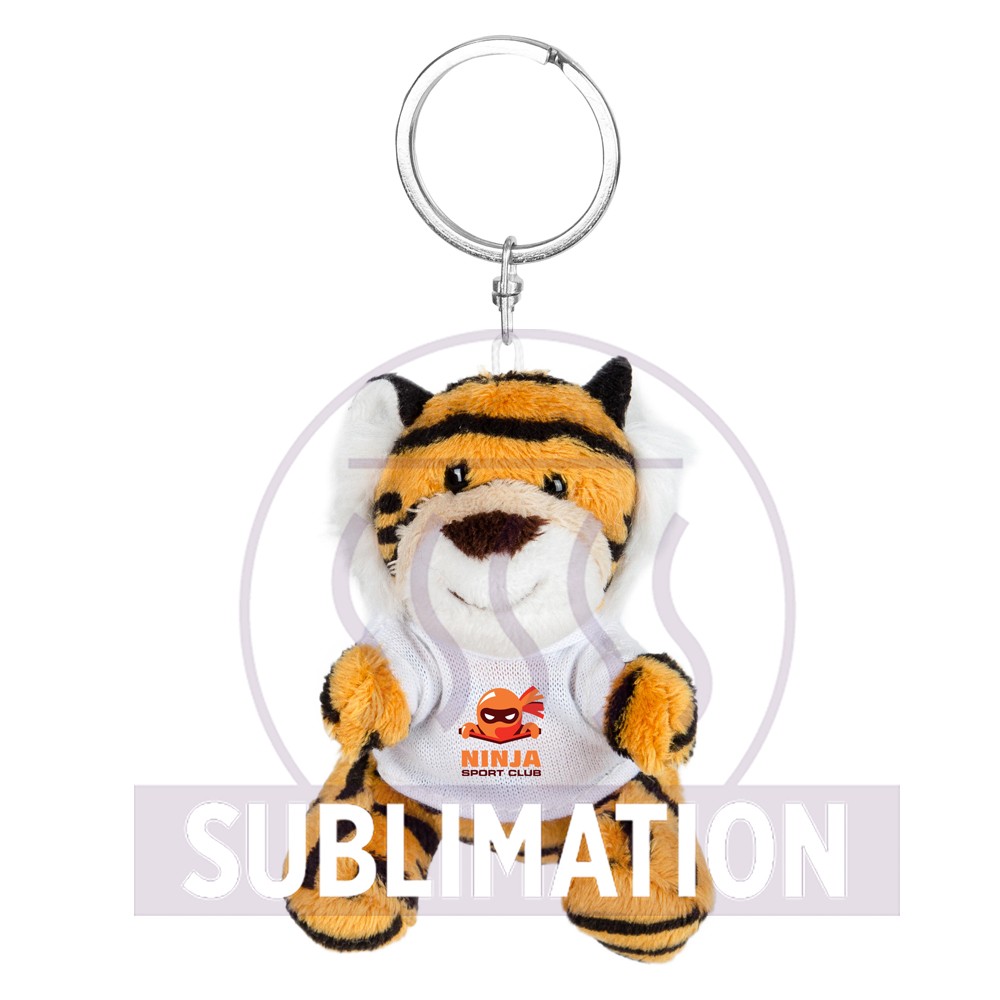 Plush tiger, keyring | Raine