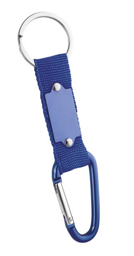 CARABINER KEYCHAIN BLUE