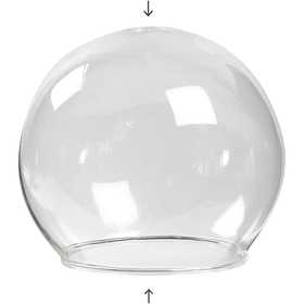 Clear Glass Baseless Hanging Bauble