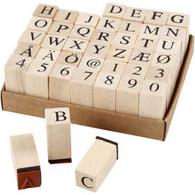 Wooden Stamps Set