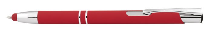 BALLPOINT ALUMINIUM RUBBER-COATED RED