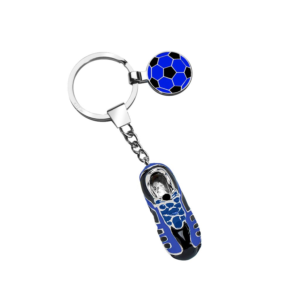 KEY CHAIN FOOTBALL SHOE BLUE/BLACK - NO