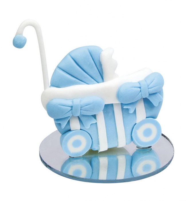 STROLLER BOWS LIGHT BLUE