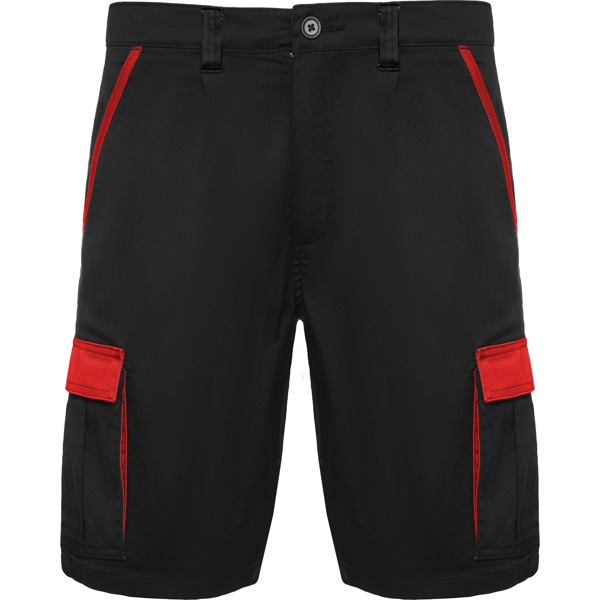 TAHOE BERMUDA SHORTS S/S BLACK/RED