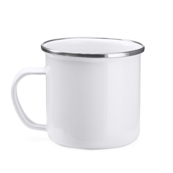 DAMASCO SUBLIMATION METAL MUG WHITE