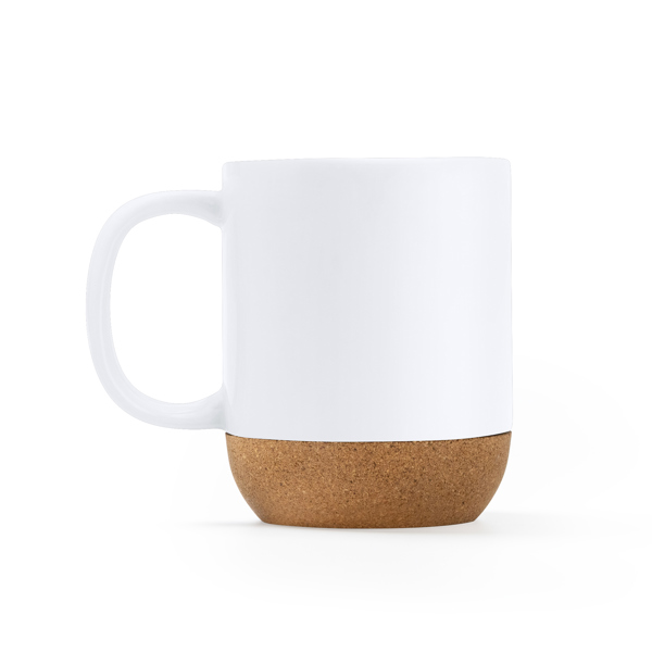 ROSELLA CORK MUG WHITE