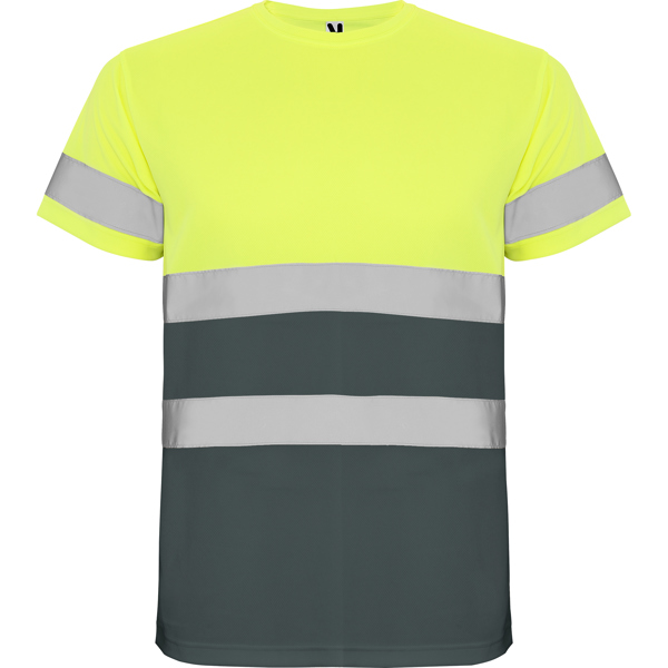 AV DELTA T-SHIRT S/S LEAD/FLUOR YELLOW