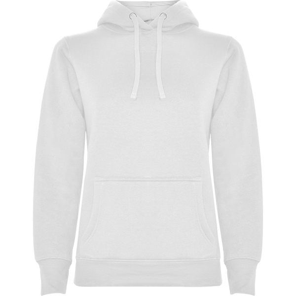 URBAN WOMAN HOODED SWEATSHIRT S/S WHITE