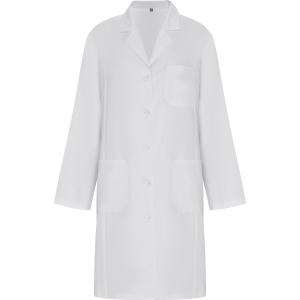 VACCINE WOMAN LABCOAT S/XS WHITE