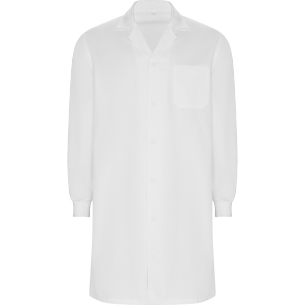 MEDERI CUFF <(>&<)> SNAPS LABCOAT S/XS WHITE