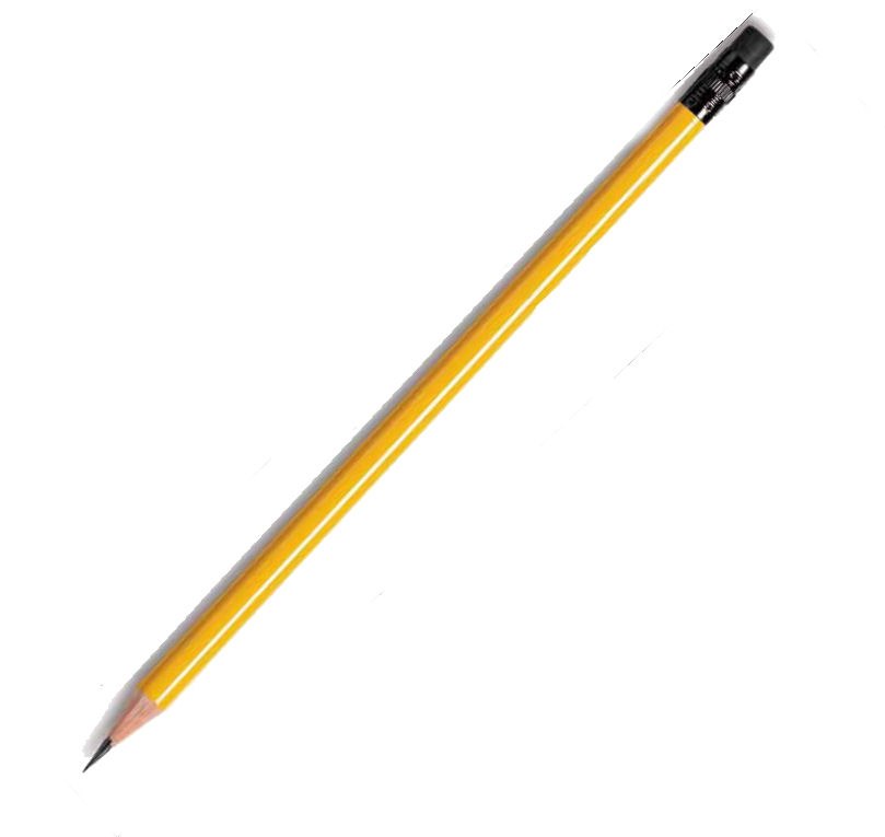 PENCIL YELLOW d=7,3 L=190 -MIN.100pcs