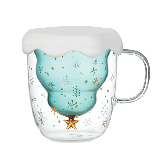 Double wall borosilicate mug