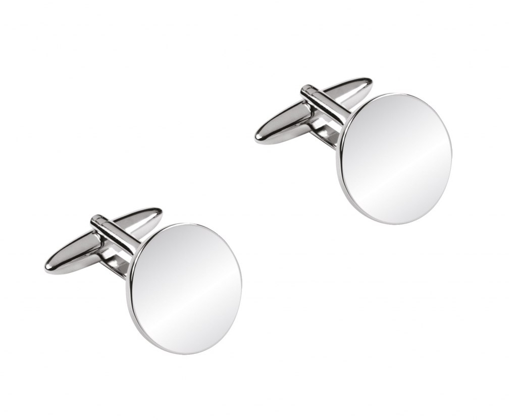 ROUND CUFFLINKS 17 x 2.3 mm -NO BOX