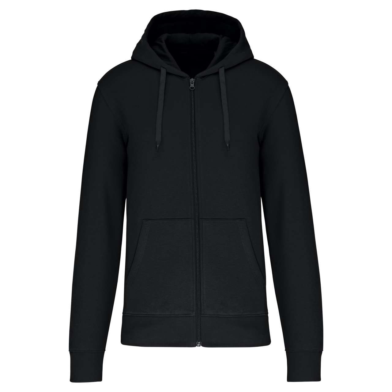 MEN'S ECO-FRIENDLY HOODED SWEATSHIRT WITH ZIP FASTENING