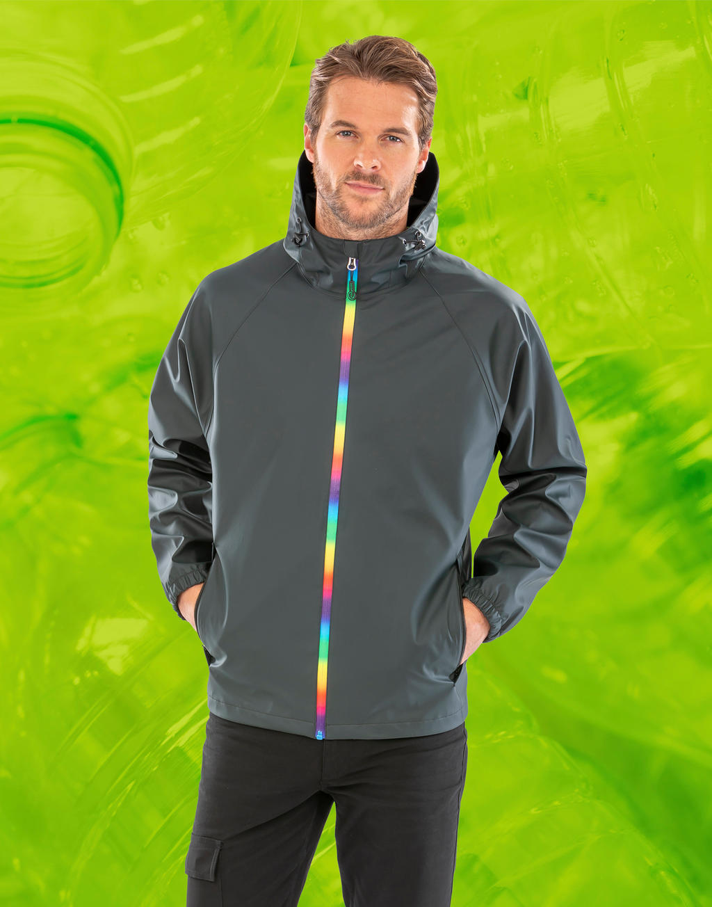 Prism PU Waterproof Jacket with Recycled Backing