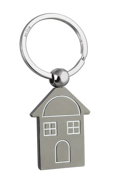 KEYCHAIN HOUSE BURNISHED