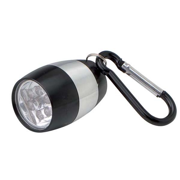 MINI TORCH BLACK 6 LED - d=28 x 90 mm