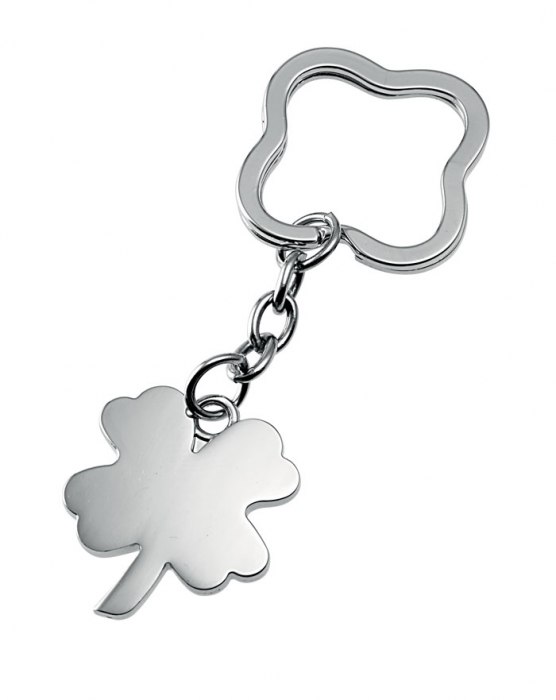 KEY CHAIN FOUR-LEAF CLOVER SMOOTH