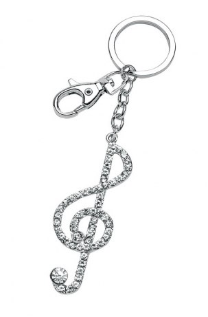 KEY CHAIN TREBLE CLEF - NO BOX