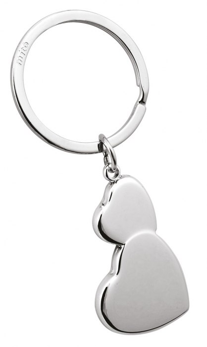 KEY CHAIN TWO HEARTS - NO BOX