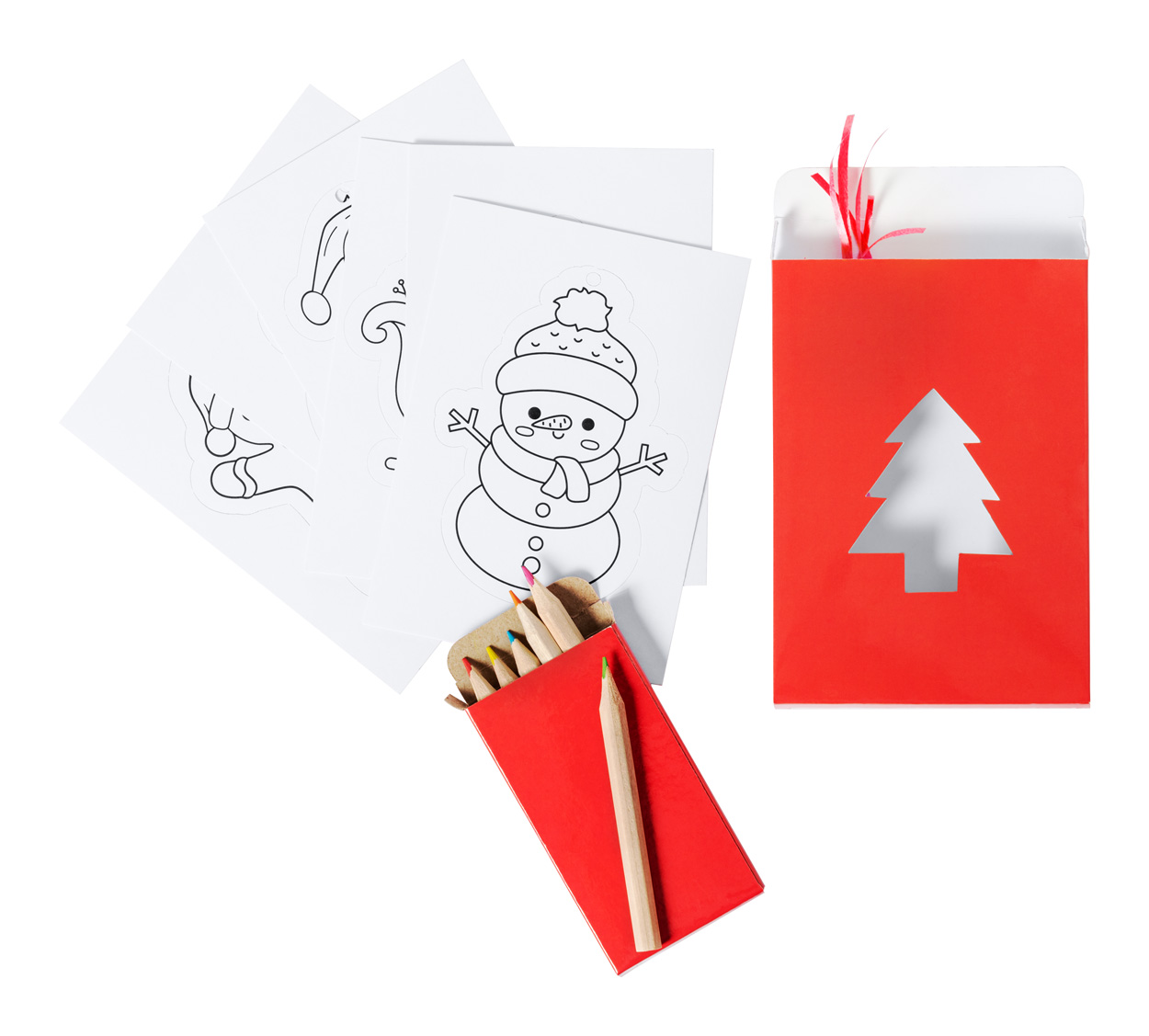 Hilvira Christmas tree ornament colouring set