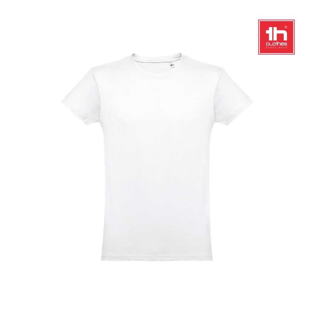 THC LUANDA WH. Men's tubular cotton T-shirt. White