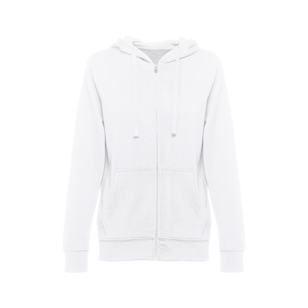 THC AMSTERDAM WOMEN WH. Women's hooded full zipped sweatshirt